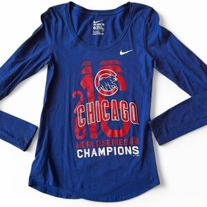 Nike Chicago Cubs Women’s World Series Champions Long Sleeve Shirt -
